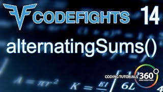 AlternatingSums | CodeFights Intro Algorithm JavaScript Solution and Breakdown
