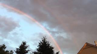 Rare double rainbow over Metro Detroit