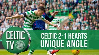 🎥 UNIQUE ANGLE: Celtic 2-1 Hearts | A Mikey Johnston double ensures the league is won by 9 points!