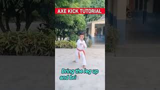 Axe Kick Tutorial ✅. #shorts #karate