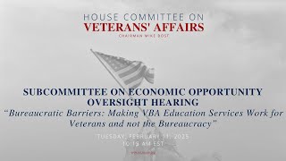 Subcommittee on Economic Opportunity Oversight Hearing