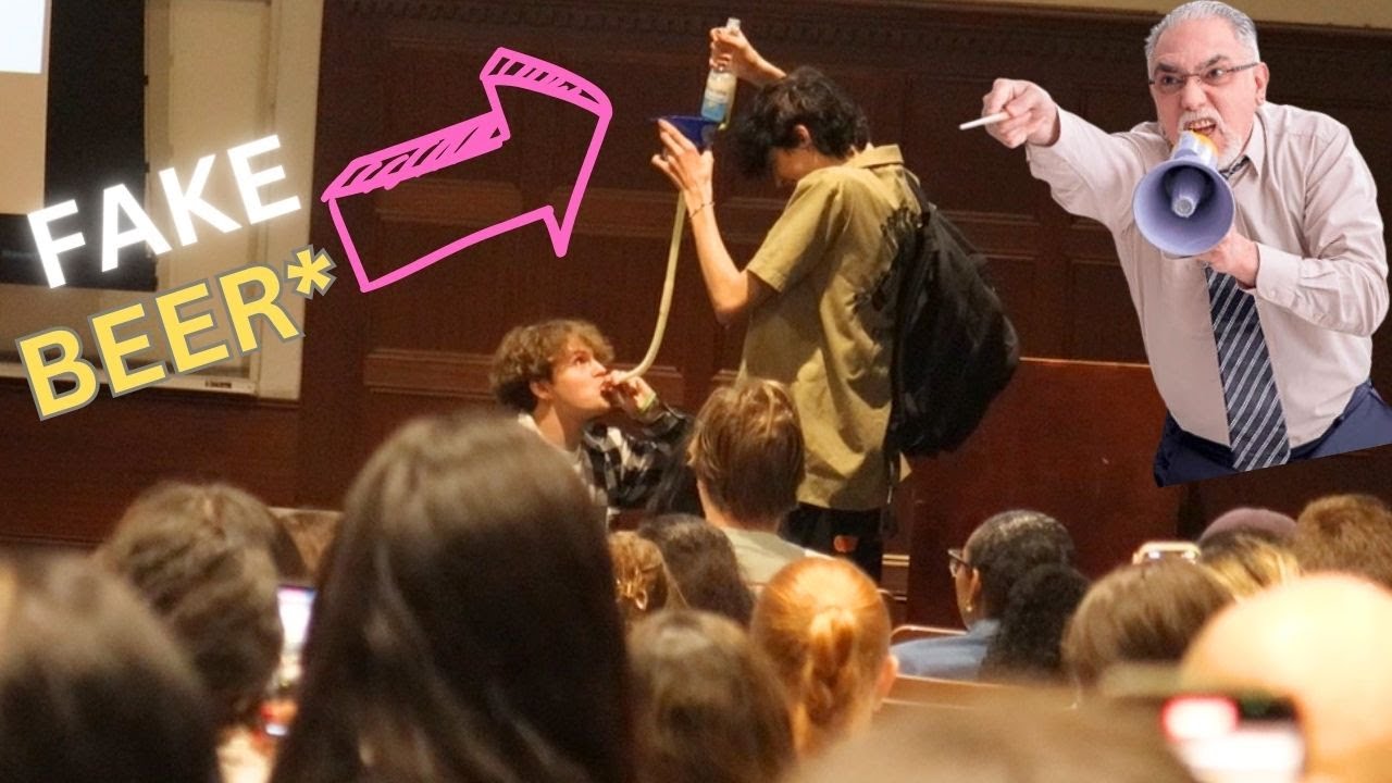 Drinking Fake Beer In Lecture Prank Youtube