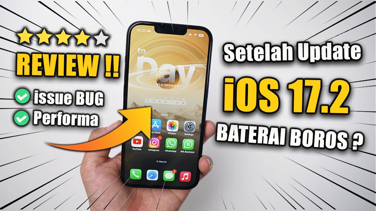 IOS 17.2 Semakin Bagus! Baterai IPhone Makin Irit ‼️ - YouTube