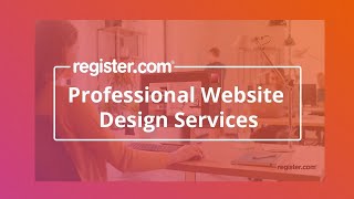 Professional Website Design Services with Register.com