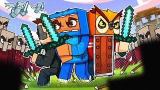 Village Raid and Vanoss’ Very Unsafe Treehouse! -Minecraft