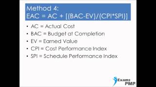 How to Calculate Estimate At Completion EAC