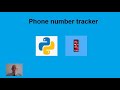 Python phone number tracker | Location | service provider