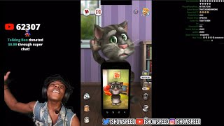 ISHOWSPEED GETS TALKING TOM AND HIS SON TO SING GOD IS GOOD 💯💯