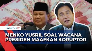 Respons Menko Yusril soal Wacana Presiden Prabowo Ampuni Koruptor, Sebut Mengacu ke UUD 1945