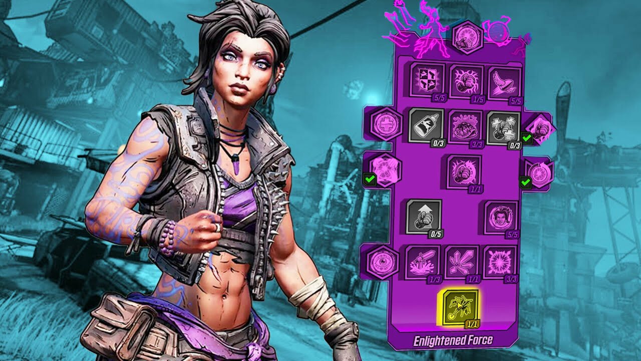 Borderlands 3 Amara New Enlightened Force Skill Tree Gameplay - YouTube