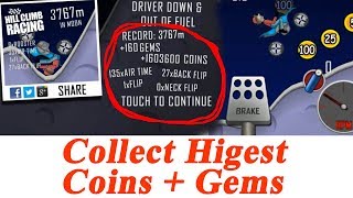 Hill Climb Racing – Collect Highest Coins + Gems Without Hacking | Unlock All Features