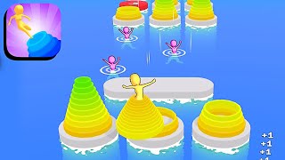 Hoop Smash ​- All Levels Gameplay Android,ios (Levels 1-4)