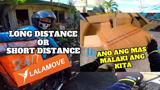 LALAMOVE- Long Distance Or Short Distance Delivery Ano Ang Mas Malaki Ang Kita - V-OneMoto