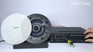 Lucky Tone CP-560XL Rimless Kevlar Ceiling Speaker for Crystal-Clear Audio!