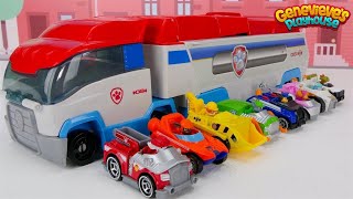 Toy Learning Video for Kids - Paw Patrol True Metal Vehicles Biggest Race!