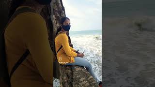 நெறித்த திரை கடலில் நின்முகம் கண்டேன்🥰#travel #trendingshorts #pondicherry #beach #selflove #status