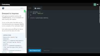 Javascript Objects 2 - Objects, Objects Everywhere : Codecademy