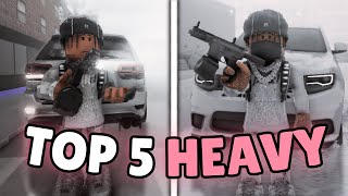 Showing the Top 5 BEST HEAVY GUNS in South Bronx The Trenches Roblox!