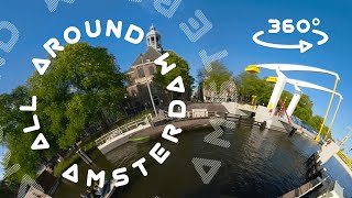 Czaar Peterstraat to Entrepotdok, via Oostelijke Eilanden - Walking Amsterdam in 360 degrees 4K