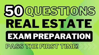 🏡🚀🔥Real Estate Exam 2024: 50 Questions To Pass The Real Estate Exam On The First Try