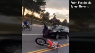Dirt bikers smash car in escape in DC