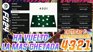 ✅ HA VUELTO 4321 LA FORMACION MAS CHETADA DE FC 24!!| MEJORES TACTICAS E INSTRUCCIONES 4321 FC 24