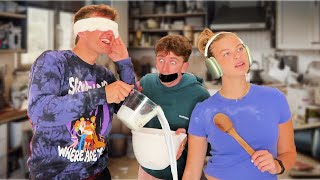 BLIND, DEAF, AND MUTE CHALLENGE ft. Carter Kench and Sydney Morgan
