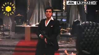 Al Pacino's "Say Hello To My Little Friend" Scene | Scarface 4k HDR
