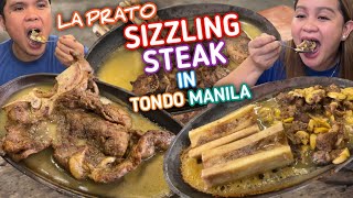 SIZZLING STEAK na SIKAT SA TONDO MANILA | T-BONE STEAK, RIB EYE STEAK, PORTERHOUSE STEAK | LA FRATO