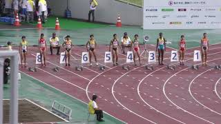 少年B女子100m予選2組 茨城国体