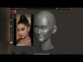 digital sculpt likeness ariana grand on ipad