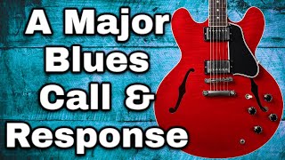 A Blues With Call And Response Guitar Solo Backing Track 84BPM