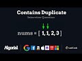 Contains Duplicate - leetcode 217 - 3 Simple solutions
