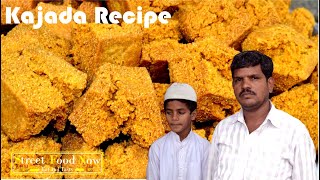 Indian KAJADA SWEET Prepared for TEA KADAI Amazing Skills Best Method \u0026 STREET FOOD