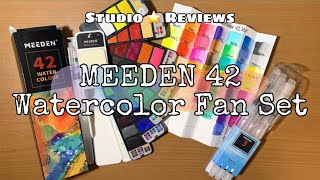 Review: MEEDEN 42 Watercolor Fan Set