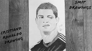 Drawing Of Cristiano Ronaldo | Pencil Drawing | Hyper Realistic Drawing 🔥😱 Footballer.