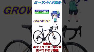 ロードバイク紹介！ヨネックス　ＧＲＯＷＥＮＴ（グローエント）　　#ショート