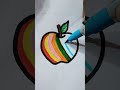 Apple colour mix drawing #viralshort #youtubeshorts #shortsfeed #drawing #art