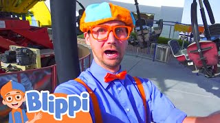 Blippi Visits an Amusement Park! | Blippi Full Episodes | Learning Colors | Blippi Toys