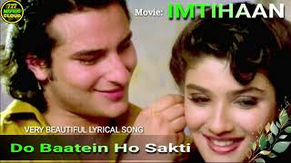 Song-Do Baatein Ho Sakti Hai Sanam Tere Inkaar Ki | Film-Imtihaan | Singer- Kumar Sanu | HD Video