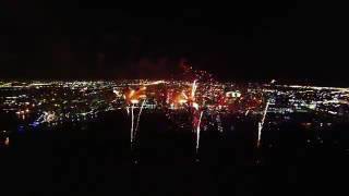 silvesterfeuerwerk 2017 mit einer drohne