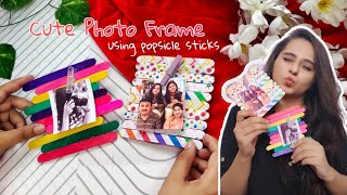Cute Photo Frames Using Popsicle Sticks / Quick and Easy Photo Frame using Ice Cream Sticks