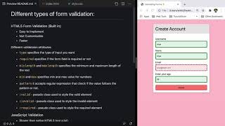 HTML Form Validation: Required, Pattern & Input Types