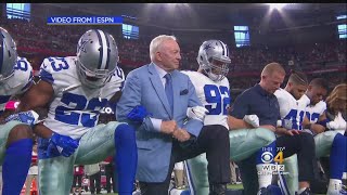 Cowboys Kneel Before National Anthem On Monday Night Football