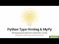 A09 PYTHON TYPE HINTING AND MYPY