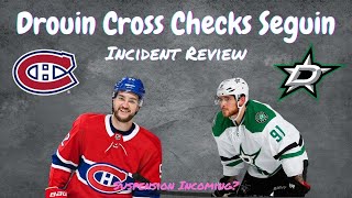 Jonathan Drouin Cross Checks Tyler Seguin - Incident Review