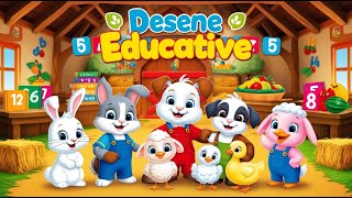 🔷 Desene Educative 🔷 Animale Pasari Vehicule Fructe Numere