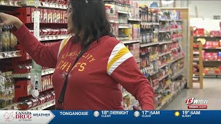 Kansas City Chiefs fans flock to supermarket for gameday snacks