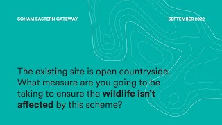 This Land Soham Proposal Wildlife