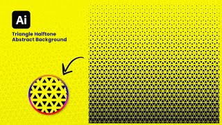 Triangle Halftone Abstract Background in Illustrator | Triangle Halftone | Adobe Illustrator